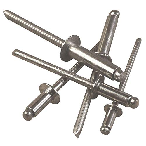 Stainless Steel Pop Rivet In A4 (316) Stainless Steel Rivet For Marine/Sailing Boat Blind Fixings - 4.0 x 10 mm - Pack of 100