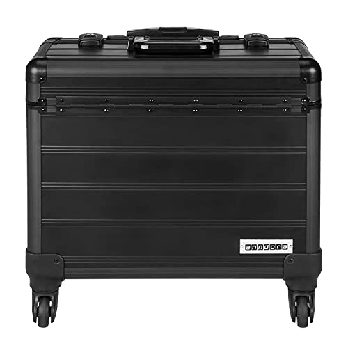 anndora 4 Rad Business Trolley TSA Office Alu Schwarz