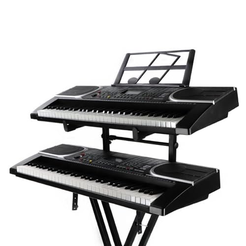 NONGYU Paino Support pour piano électrique à deux niveaux réglable avec support de clavier Panio numérique - Les Beatles, Paul McCartney, John Lennon, RIngo Starr, George Harrison NONGYU Paino Support pour piano électrique à deux niveaux réglable avec support de clavier Panio numérique – Image 3