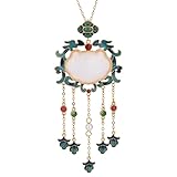 Cadeau Significatif: Ce collier pendentif est un choix attentif pour offrir à votre famille, incarnant un symbole de connexion culturelle et de soin, idéal pour exprimer des sentiments sincères avec un bijou femme ancien