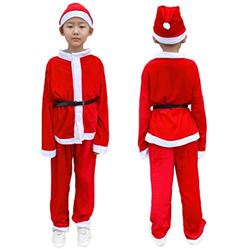 Disfraz completo de Santa Claus para niños 7-10 años miniatura 3