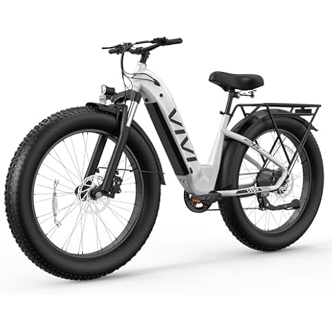 Vivi ACE07 Electric Bike, 26" x 4.0 Fat Tire Ebike, 1475W Peak Motor Electric Bike for Adults, 25MPH Ebikes for Adults with 48V 720WH Removable Battery, 7 Speed, UL 2849 Certified Cover