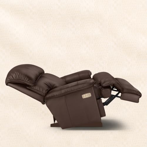 Image of LA Z BOY American Imported Cardinal Single Seater Auto Motorized Italian Leather Reclina Rocker Recliner Sofa | Premium Durable Iconic Comfort Home Design | Living Room Relax Seating Chair | Mocca