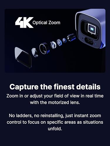 Image of Synology BC800Z 4K IP Outdoor Security Bullet Camera, 8MP Varifocal Lens 4.38 to 9.33 mm, Hybrid Light Night Vision (31-38m), IP66 /67 Weather Resistant, NDAA & TAA Compliant