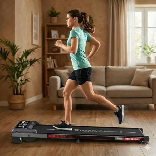 Cockatoo SmartWalk 2A WalkPad 2HP-3.5HP Peak Under Desk Treadmill for Home Use 3 Level Manual Incline Max User Weight 110Kg