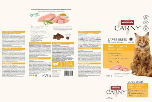animonda Carny Katzen Trockenfutter Large Breed Huhn + Lachs (1 x 1,75kg)