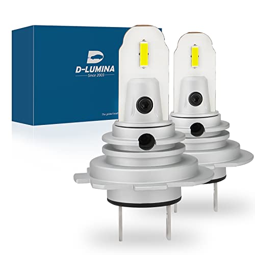 D-Lumina Ampoule H7 LED Voiture Anti Erreur Canbus,1: 1 Remplace Lampes Halogènes et Xénon,+300% Di Luce, Auto Car Lampe Feux Conversion Ampoule Light 6500K Feu Brouillard - 2 Ans de Garantie，2 pièces