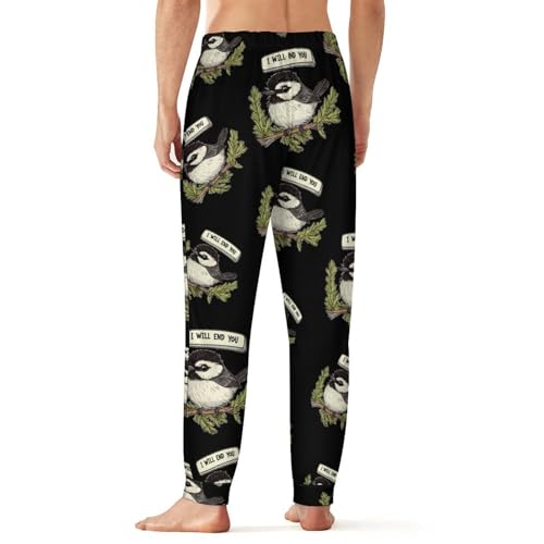 Chickadee Will End You Men's Pajama Pants Lounge Pant Sleepwear PJ Bottoms2