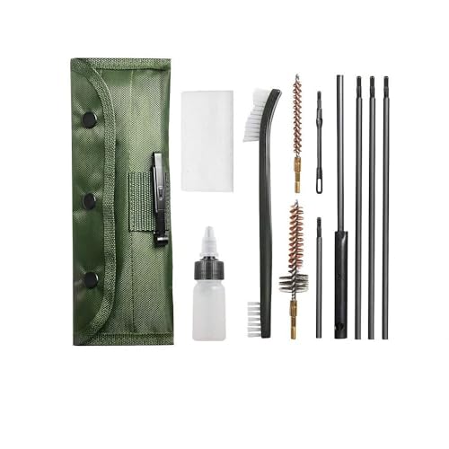 11 in 1 Kit Tools Cleaning Brushes, with Waterproof Canvas Carrying Bag for Pistol 22, 22LR, 223, 257, 5.56mm