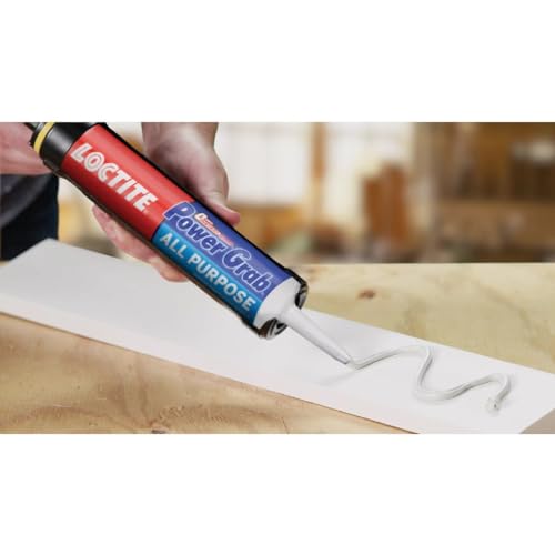 Image of Loctite Power Grab Express All Purpose Construction Adhesive, 9 fl oz Cartridge, 1 Pack - Versatile Construction Glue for Cement, Tile, Wall & More