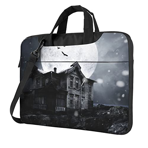 Sacoche pour ordinateur portable BONDIJ 13-15.6" housse PC lune Halloween