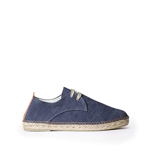 Espadrille à Lacets pour Hommes en Tissu de Coton -...