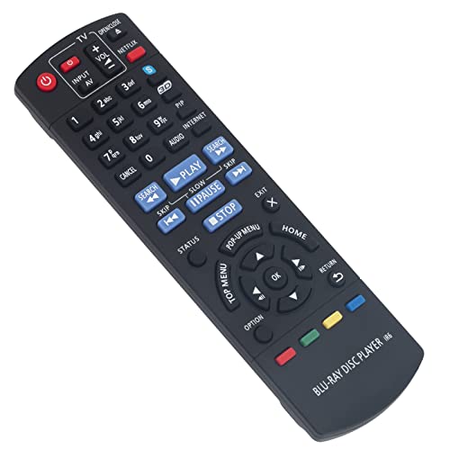 VINABTY N2QAYB000723 Replacement Remote Control Compatible with Panasonic Blu Ray Disc Player DMP-BDT120 DMP-BDT220 DMP-BDT120EB DMP-BDT220EB DMPBDT120 DMPBDT220 DMPBDT220EB DMPBDT220EB-K - Image 3