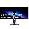 Alienware 34 Curved Gaming Monitor – AW3425DWM – 34-inch WQHD 180Hz 1ms Display, 1500R, AMD FreeSync Premium, VESA AdaptiveSync.