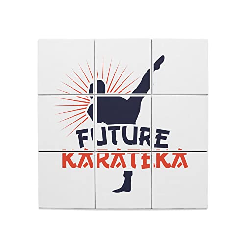 Carreaux céramique futur karatéka 20x20 cm idée cadeau passionné art martial