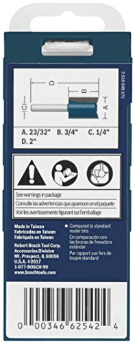 Bosch Carbide-Tipped Plywood Mortising Router Bit