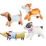 GTYHH Globos De Perro De Pie De 4 Piezas, Globos De Dibujos Animados Lindos, Globos De Animales Inflables, Globos De Decoración De Perros, Suministros De Decoración para Cumpleaños De Niños.