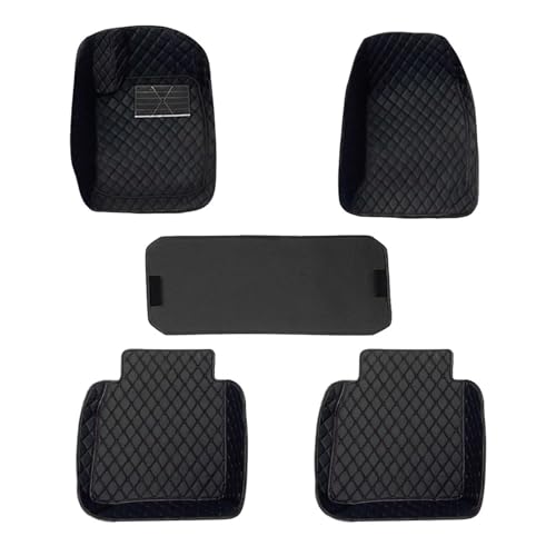 Tapis de sol de voiture tapis d'intérieur automobile noir complet LHD