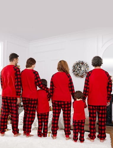 PATPAT Christmas Pajamas for Family Fleece Matching Christmas Pajamas Xmas Holiday Jammies Sleepwear Pjs Sets4