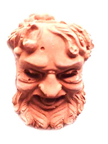 Generico ricevi 1 Decorazione FONTANE O Muro Testa di BACCO 46X32 MM Terracotta per PASTORI PRESEPE San Gregorio ARMENO Artigianali sheperds Crib