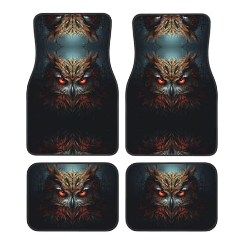 Tapis de voiture Twin Peaks lot de 4 universels protecteurs motifs hiboux
