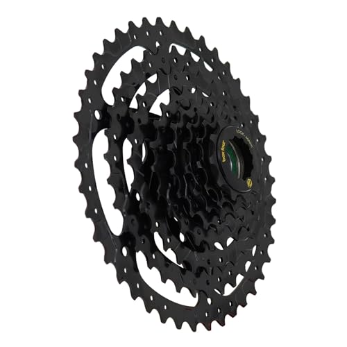 Box Cuatro casetes de 8 velocidades para bicicleta eléctrica 12-42T, color negro, se adapta a bujes HG estándar de 9/10/11 velocidades para bicicleta eléctrica de montaña, casetes ligeros de MTB,
