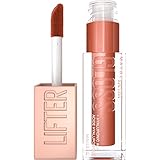 Maybelline Lifter Gloss Lip Gloss Makeup With Hyaluronic Acid, Hydrating, High Shine, Hydrated Lips, Fuller-Looking Lips, Bronzed, Copper, 0.18 fl oz