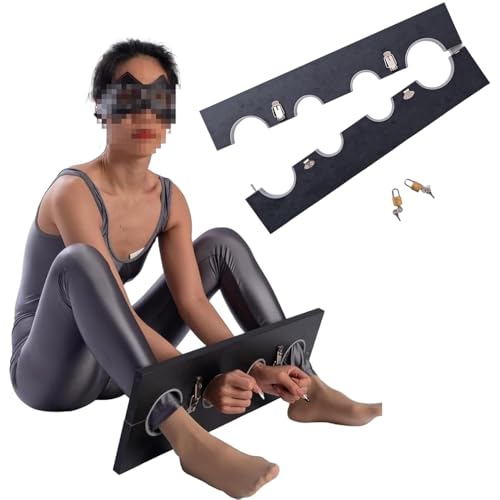 YZPNBW Handschellen Sklave Fussfesseln SM Bestrafen Pranger Extrem Bondage Gestell Strafbock BDSM Folter Sex Möbel Training Fetisch Sexspielzeug Bett-Fesseln Set für Bestrafung und Folter