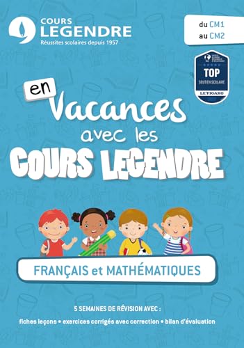 Français et mathématiques du CM1 au CM2 Cahier de vacances du CM1 au CM2