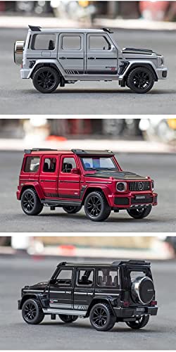 Image of DEOXY Die-cast 1:32 Brabus Model Car Toy for Kids Metal Car Alloy Pull Back with Friction Powered Openable Doors & Light, Music Boys Gifts for Kids (White)