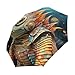 KAAVIYO Fancy Watercolor Armadillo Umbrella Windproof Automatic Foldable Umbrells Auto Open Close for Men Women Kids