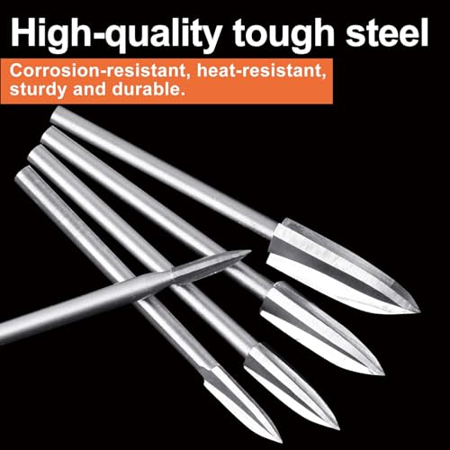 5pcs Holzschnitzwerkzeug, Hss Gravierwerkzeug, Rotationswerkzeuge, 3mm Schaft, Holz Fräser Set Für Präzises Schnitzen, Bohren Und Kreative Diy Projekte In Verschiedenen Größen Für Anfänger Und Profis