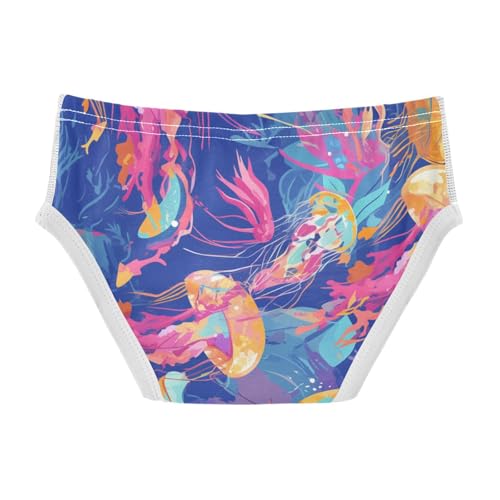 KLL Colorful Jellyfish Toddler Boy Pure Cotton Underwear Breathable Undies2