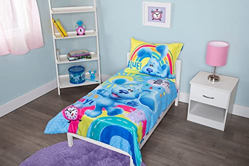 Drap-housse et couette Blue's Clues : la parure de lit enfant anti-draps qui glissent
