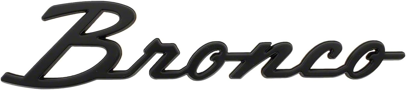 2021-2026 Ford Bronco Classic Matte Black Fender Badge Kit M-1447-BSMB