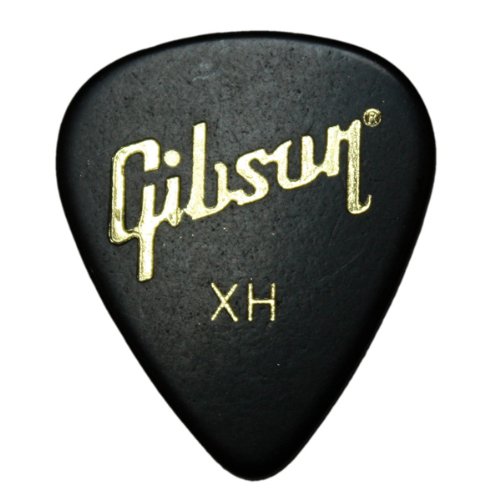 12 x Gibson Standard Extra Heavy Guitar Picks In A Handy Pick Tin