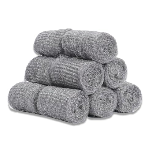 24pcs Steel Wool Mice Wire Wool Mice Coarse Wire Wool Rats Wall Hole Fill Fabric for Removing Paint Metal Fine Steel Wool Rodent Control Cleaning&Closing Small Hole DIY Fill Fabric
