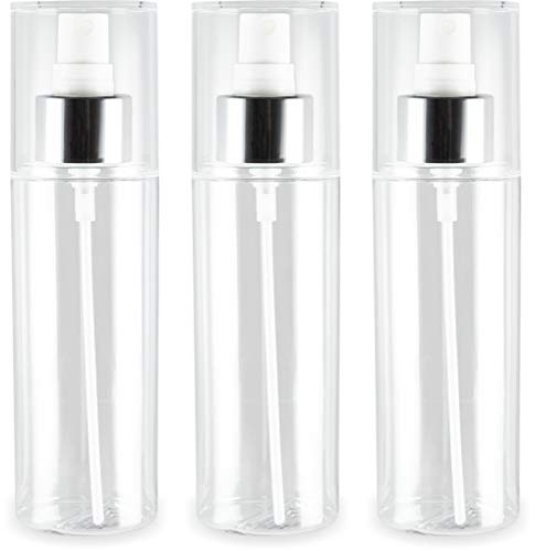 Preisvergleich Produktbild 3 x Sprühflasche (leer) mit Zerstäuber - klar - nachfüllbar (150ml - 532655)