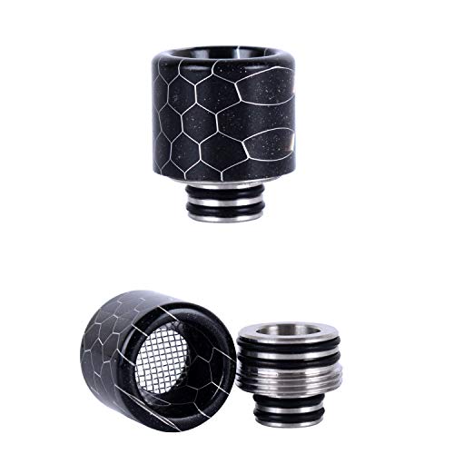 Wolfteeth 510 810 Drip Tip Embout Embouchure de Gouttières 2 En 1 pour Réservoir Atomiseur RDA Cigarette électronique Sans Nicotine Ni Tabac 127801 Noir Cover