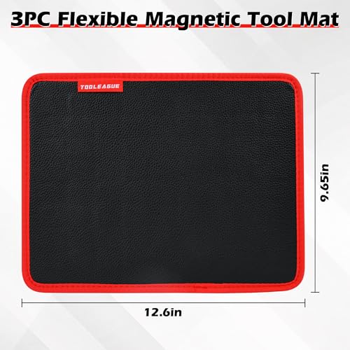 Image of TOOLEAGUE 1Pc Magnetic Tool Mat with 25Lb Telescoping Magnetic Pickup Pen