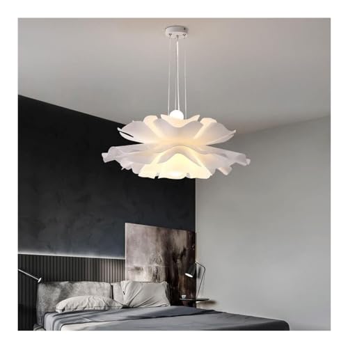 Suspension fleurie blanche dimmable pour régler l'éclairage de votre salon - 7