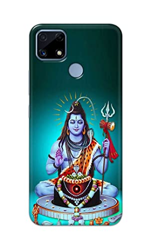 Image of Printed Hard Back Cover Case for Realme C25 | Realme C25s Back Cover (Lord Shiva) -1803