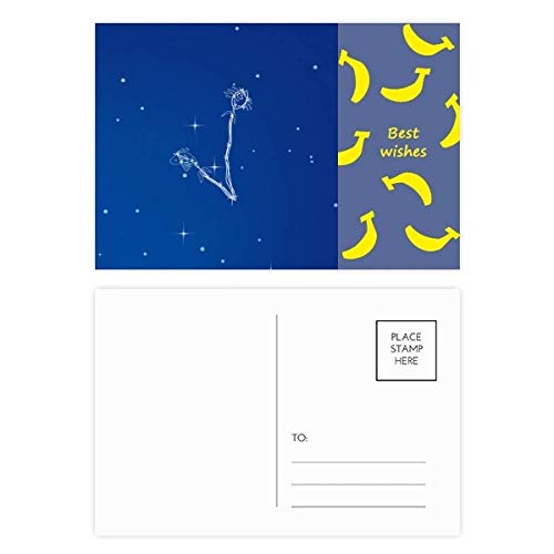 Cartes postales constellation univers galaxie multicolore lot de 20 pour remerciement