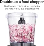 Hamilton Beach Power Elite Blender w/40 Oz Glass Pitcher & 3 Cup Vegetable Grinder, 12 Functions for Mash, Ice Crush, Shakes & Smoothies, Black & Stainless Steel (58149) | 40 Oz Glass Pitcher + 3 Cup Mini Grinder Accessory | 12 Functions Incl.