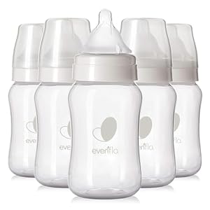 Evenflo Feeding Premium Proflo Venting Balance Plus Wide Neck Baby, Newborn and Infant Bottles – Helps Reduce Colic – 9 Ounce (Pack of 6)