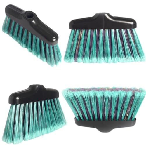 Vassoura Resistente Limpa Piso Cerdas Macias Nylon S/Cabo