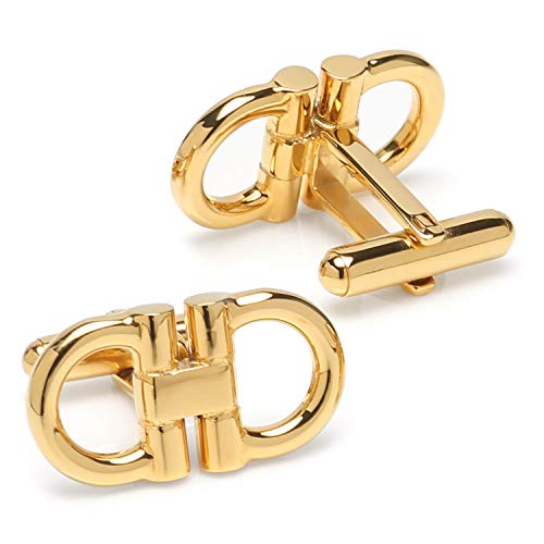 Horse Bit Gold Stainless Steel Cufflinks2