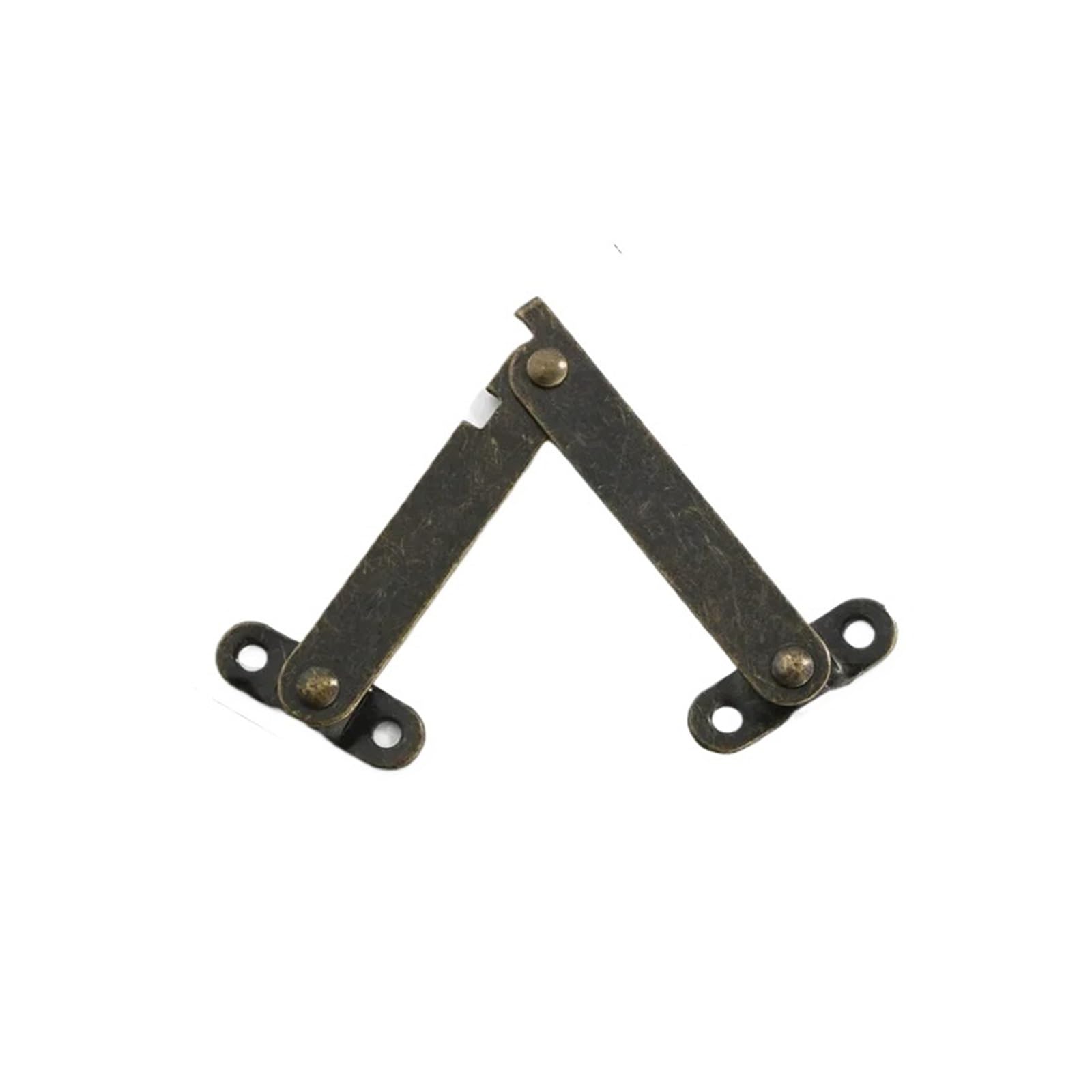Evdmgzjapstj One Color Folding Door Hinge,2Sets Lid Support Hinges Antique Bronzes Iron Decor Box Furniture Hardware Cabinet Kitchen(348S)