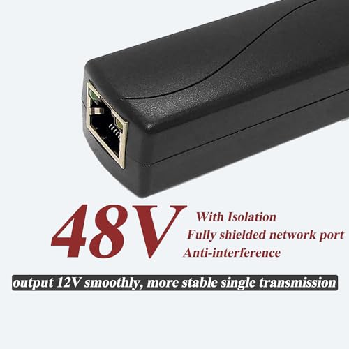 Image of PoE Splitter 2.5G 36W 12V /3A, DC 5.5 * 2.1mm Plug PoE to DC 12V /3A Output, 2.5G Ethernet Comply IEEE802.3bt, Plug and Play (PS5712BG) (Pack of 2)