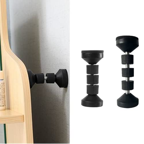 2 piezas de marco de cama roscado ajustable antivibraciones, enchufe de cabecera de pared, estabilizador de anclaje antiaflojamiento para mesita de noche Cover